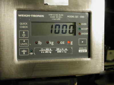 Weigh-tronix qc-3265, 12 lb x .005 lb, 6X.002 kg, lcd