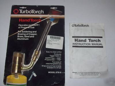  turbotorch hand torch model stk-9 mapp or propane gas