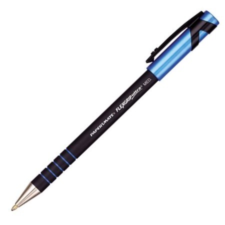 36 papermate flexgrip ultra ball point pens med blue