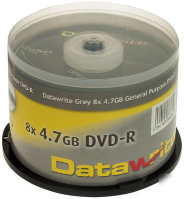 Datawrite grey 8X dvd-r (50 tub)