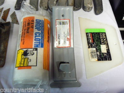 29 piece lot masonry+concrete+cement+drywall tools 