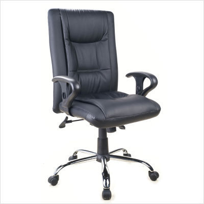 Bradwick leather executive chair in black