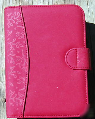 Dayrunner red with floral trim planner undated school