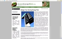 Established alternative energy website business 