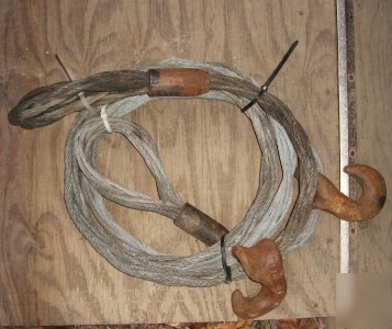 Heavy duty tow choker cable~equipment~railroad~rare