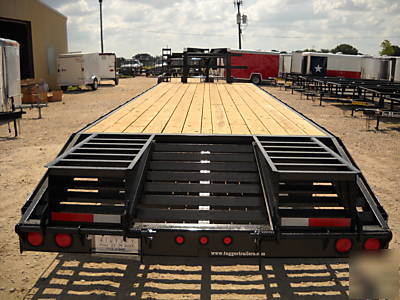 32' (27' + 5') tandem dual equipment gooseneck trailer 