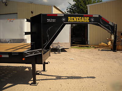 32' (27' + 5') tandem dual equipment gooseneck trailer 