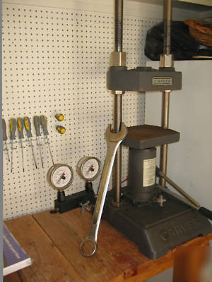 Carver model m lab press 50,000 lb.