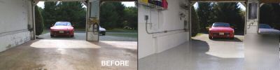 Garage floor epoxy paint kit with topcoat 600 sq ft