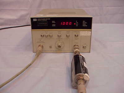 Hp 436A rf power meter 8484A power sensor &cable tested