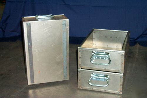 In qty custom x-large steel tote boxes - stackable