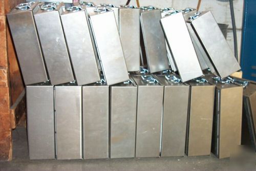 In qty custom x-large steel tote boxes - stackable