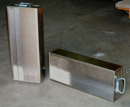 In qty custom x-large steel tote boxes - stackable