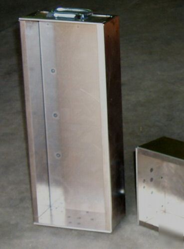 In qty custom x-large steel tote boxes - stackable