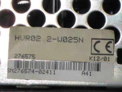 Indramat HVR02.2-W025N DIAX04 ac power supply SYSTEM200