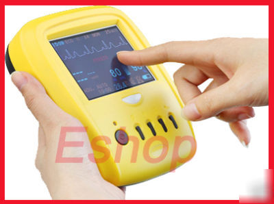 New handheld patient monitor ecg,nibp,SPO2,pr,temp 