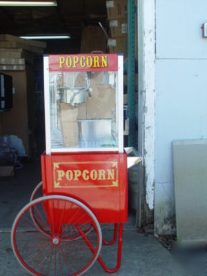 Paragon tp-6 popcorn machine with matching cart