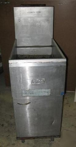 Pitco frialator 2 basket 35 lb gas fryer 35C+s