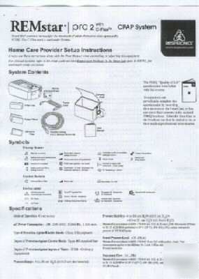 Remstar pro 2 c-flex cpap full setup manual free s&h