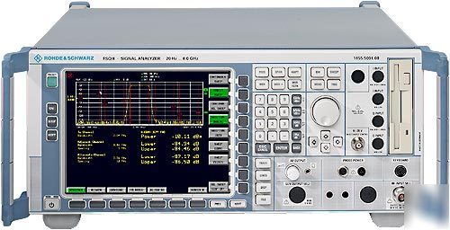 Rohde & schwarz FSQ8-K9-K93 spectrum analyzer, 20 hz to