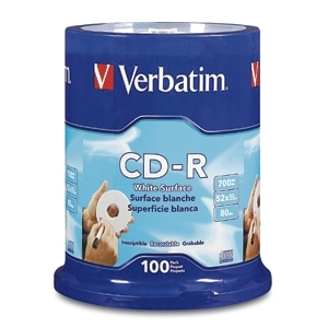 Verbatim 94712 -100PK cdr 52X 700MB 80MIN