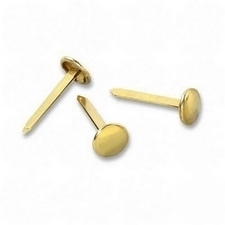 Acco solid brass round head fasteners, w/similar-- I9