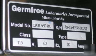 Germfree lab purified micro environments lfgb 4SS-rx