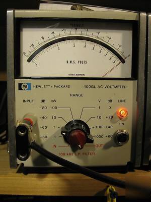 Hp 400 gl wideband ac voltmeter