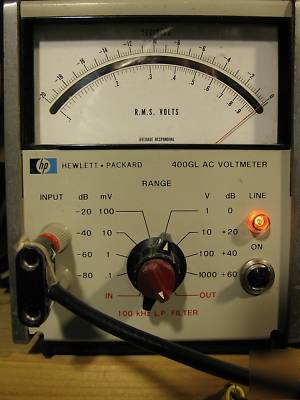 Hp 400 gl wideband ac voltmeter