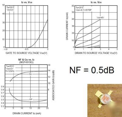 MGF4919G low noise gaas fet hemt l ku band rf ingaas
