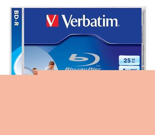 New verbatim bd-r 4X blu-ray 25GB printable jewel case