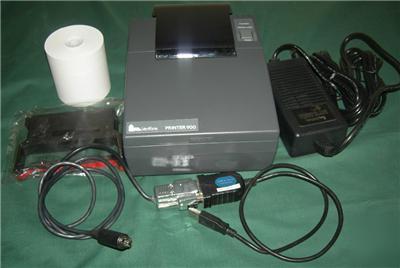 Verifone credit card terminal printer 900 excellent con