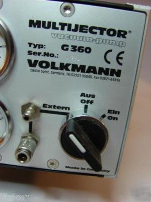 Volkmann multijector vacuum pump G360-oil free german