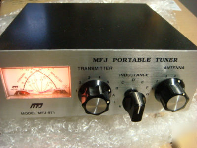 Mfj-971 hf portable antenna tuner with meter