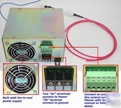 New 80W CO2 laser power supply / engraver / engraving