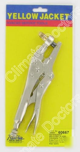 New yellow jacket 60667 refrigerant recovery pliers 