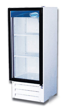 New hinged glass door refrigerator 7 cu. ft. 