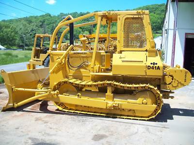 1986 komatsu D41A-3 crawler dozer loader 3360 hrs 