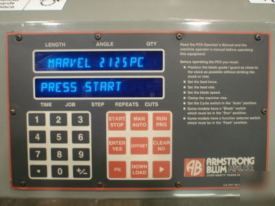 7566 marvel 2150A-PC60 cnc auto indexing bandsaw