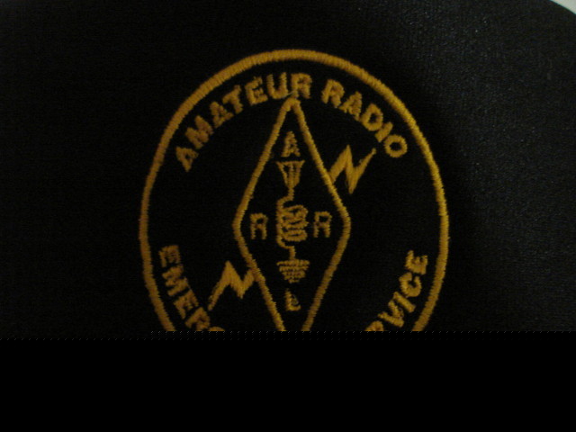 Ham amateur radio cap with gold embroidered ares logo