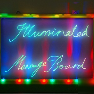 Led illuminated message board for home shop neon sign