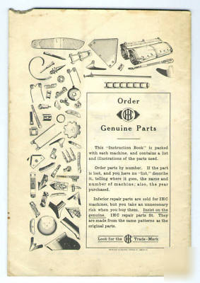 Mccormick deering no. 10 cylinder corn sheller manual