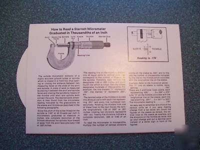 Starrett micrometer 