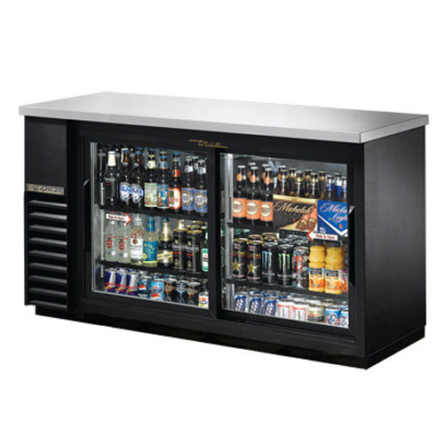 True tbb-24-60G-sd back bar cooler, 2 glass doors, four