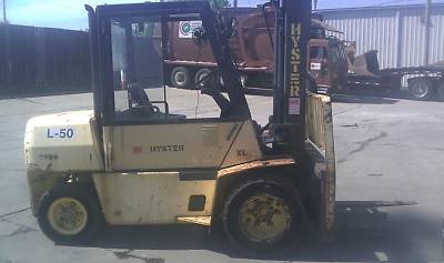 1998 hyster H80XL2 8000 lbs outdoor pneumatic forklift 