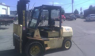 1998 hyster H80XL2 8000 lbs outdoor pneumatic forklift 