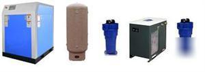 40 hp total rotary screw air compressor system