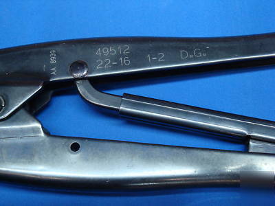 Amp 49512 crimp tool daht dg 22-16 *excellent crimper*