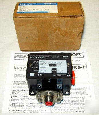 Ashcroft B424S pressure switch 30 psi range 500 psi max