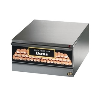 Bun warmer model sst-30 by star holds 48 hot dog buns 